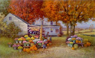 Aunt Martha’s Autumn Heirloom- Signed By The Artist								 – Canvas Giclee
								 – Limited Edition
								 – 250 S/N
								 – 
								21 x 34