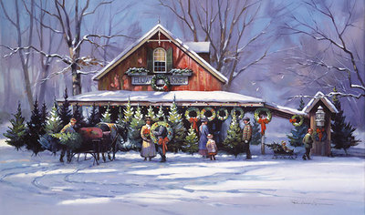 Christmas At The Flower Market- Signed By The Artist								 – Paper Lithograph
								 – Limited Edition
								 – 2500 S/N
								 – 
								15 1/4 x 22 1/2