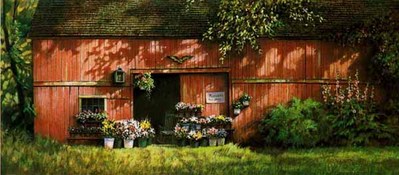The Flower Barn- Signed By The Artist								 – Paper Lithograph
								 – Limited Edition
								 – 1000 S/N
								 – 
								13 3/4 x 31 7/8