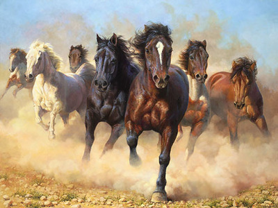 Thunder And Dust- Signed By The Artist								 – Canvas Giclee
								 – Limited Edition
								 – 50 S/N
								 – 
								33 x 44