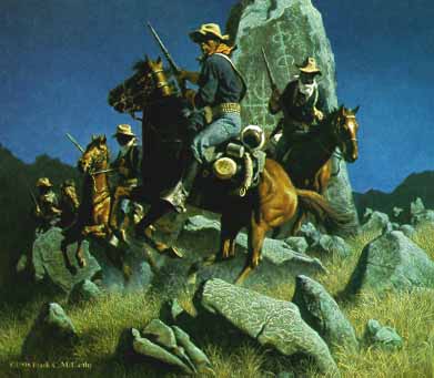 Ambush At The Ancient Rocks- Signed By The Artist								 – Paper Lithograph
								 – Limited Edition
								 – A/P
								 – 
								23 x 23
