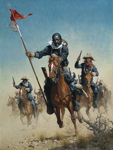 Charge Of The Buffalo Soldiers- Signed By The Artist								 – Paper Lithograph
								 – Limited Edition
								 – A/P
								 – 
								20 x 15