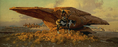Scouting The Long Knives- Signed By The Artist								 – Paper Lithograph
								 – Limited Edition
								 – A/P
								 – 
								16 5/8 x 36