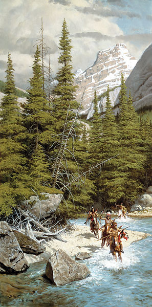 Warriors Of The Northern Mountains- Canvas Giclee
								 – Limited Edition
								 – 75 Limited
								 – 
								16 x 8