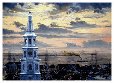 Charleston At Sunrise- Signed By The Artist								 – Paper Lithograph
								 – Limited Edition
								 – 850 S/N
								 – 
								19 1/2 x 26