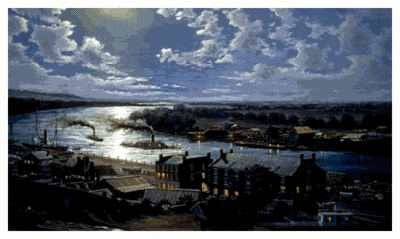 Richmond By Moonlight- Signed By The Artist								 – Canvas Lithograph
								 – Limited Edition
								 – 50 S/N
								 – 
								18 3/4 x 30