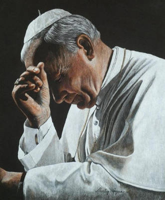 In Prayer – Pope John Paul II- Signed By The Artist								 – Canvas Giclee
								 – Limited Edition
								 – 495 S/N
								 – 
								36 x 30