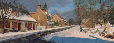 Main Street In Old Salem- Signed By The Artist								 – Canvas Giclee
								 – Limited Edition
								 – 25 A/P
								 – 
								14 x 37