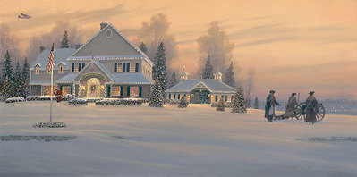 Christmas Traditions At Watchman Hill Inn- Signed By The Artist								 – Canvas Giclee
								 – Limited Edition
								 – 200 S/N
								 – 
								12 x 24