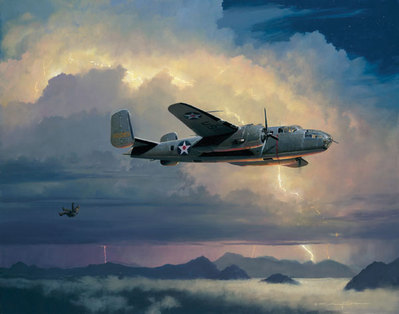 Into The Arms Of The Dragon (B-25)- Signed By The Artist								 – Paper Lithograph
								 – Limited Edition
								 – 350 S/N
								 – 
								19 1/2 x 25
