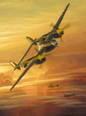Lightning From The Sun (P-38)- Signed By The Artist								 – Canvas Giclee
								 – Limited Edition
								 – 100 S/N
								 – 
								15 x 20