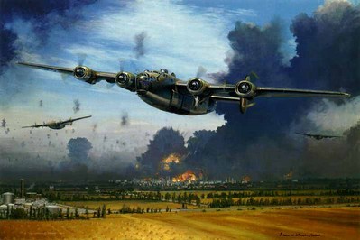 Ploesti: Into The Fire And The Fury (B-24)- Signed By The Artist								 – Paper Lithograph
								 – Limited Edition
								 – 850 S/N
								 – 
								18 5/8 x 28								
								 –