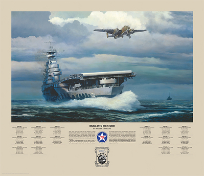 Rising Into The Storm (B-25)- Signed By The Artist								 – Paper Giclee
								 – Limited Edition
								 – 200 S/N
								 – 
								15 1/2 x 24