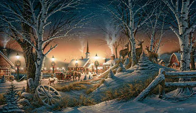 Night On The Town – 2012 Holiday Print- Paper Lithograph
								 – Limited Edition
								 – 2012 Numbered
								 – 
								18 1/2 x 32