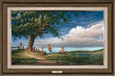 Spring Fever – Framed- Signed By The Artist								 – Canvas Lithograph								 – Limited Edition								 – 500 S/N								 – 								24 1/2 x 38