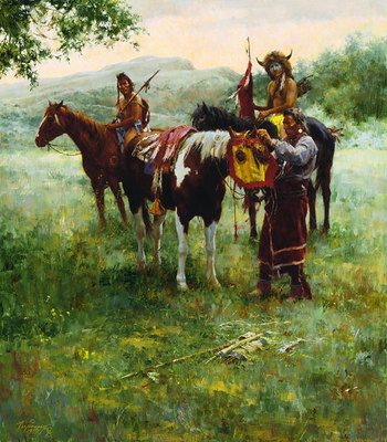 Medicine Horse Mask- Signed By The Artist								 – Canvas Giclee
								 – Limited Edition
								 – 35 A/P
								 – 
								30 x 26