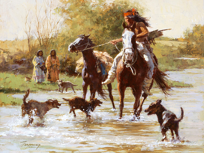 Yapping Dogs- Signed By The Artist								 – Canvas Giclee
								 – Limited Edition
								 – 40 A/P
								 – 
								9 x 12