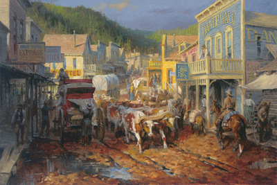 Gold Town- Signed By The Artist								 – Canvas Giclee
								 – Sequentially Numbered
								 – S/N
								 – 
								20 x 30