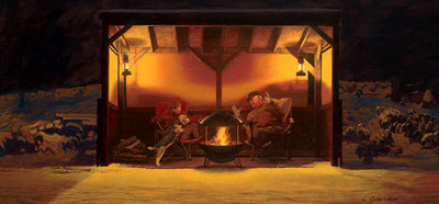 A Big Fish Story- Signed By The Artist								 – Canvas Giclee
								 – Limited Edition
								 – 100 S/N
								 – 
								16 x 34