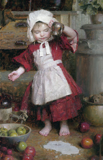 Spilled Milk- Signed By The Artist								 – Canvas Giclee
								 – Limited Edition
								 – 75 S/N
								 – 
								28 x 18								
								 –