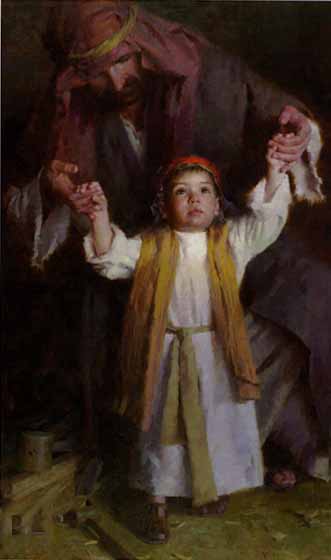 Walking With God- Signed By The Artist								 – Canvas Lithograph
								 – Limited Edition
								 – 450 S/N
								 – 
								30 x 18