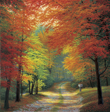 Autumn Trails- Signed By The Artist								 – Canvas Lithograph
								 – Limited Edition
								 – 500 S/N
								 – 
								32 x 32