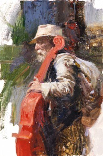 The Red Viola- Signed By The Artist- Giclee On Canvas – Limited Edition