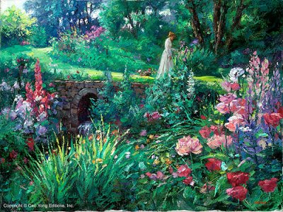 A Walk In The Garden – SIGNED BY THE ARTIST – ARCHIVAL PIGMENT INK ON CANVAS – LIMITED EDITION