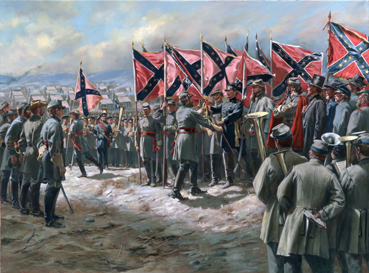 First Battle Flags– SIGNED BY THE ARTIST – GICLEE ON CANVAS – LIMITED EDITION