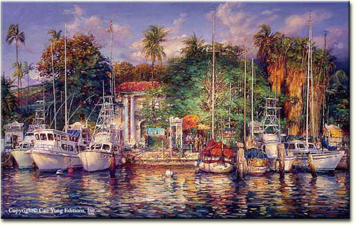 LAHAINA AFTERNOON– SIGNED BY THE ARTIST – ARCHIVAL PIGMENT INK ON CANVAS – LIMITED EDITION