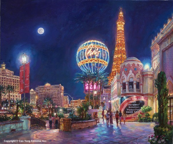 PARIS LAS VEGAS – SIGNED BY THE ARTIST – ARCHIVAL GICLEE ON CANVAS – LIMITED EDITION