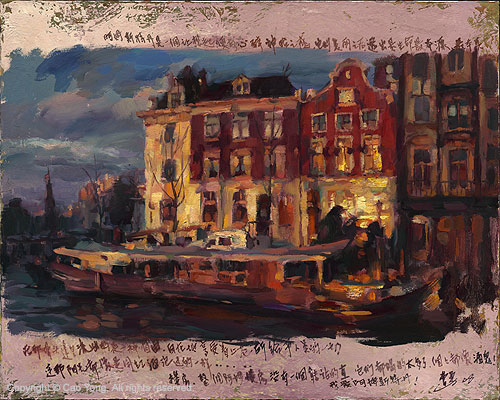 THOUGHTS OF AMSTERDAM– SIGNED BY THE ARTIST – ARCHIVAL PIGMENT INK ON CANVAS – LIMITED EDITION
