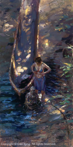 TROPICAL HIDEAWAY– SIGNED BY THE ARTIST – ARCHIVAL GICLEE ON CANVAS – LIMITED EDITION