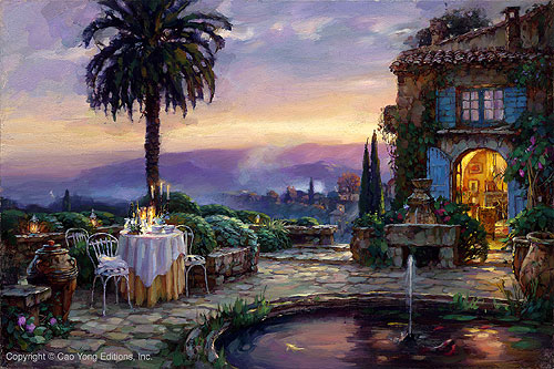 VILLA ENCANTADA– SIGNED BY THE ARTIST – ARCHIVAL GICLEE ON CANVAS – LIMITED EDITION