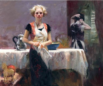 In The Late Evening– SIGNED BY THE ARTIST – GICLEE ON CANVAS – LIMITED EDITION