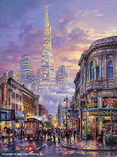 Transamerica Pyramid– SIGNED BY THE ARTIST – ARCHIVAL PIGMENT INK ON CANVAS – LIMITED EDITION