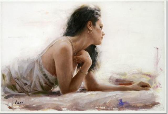 Apres Midnight– SIGNED BY THE ARTIST – Hand Embellished – GICLEE ON CANVAS – LIMITED EDITION