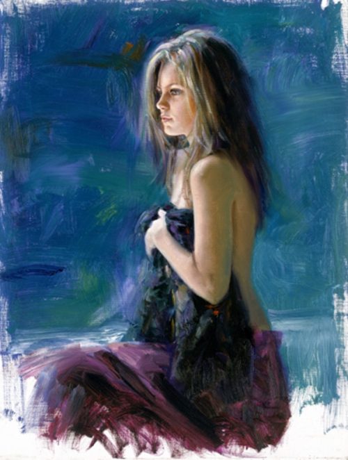 All Alone– SIGNED BY THE ARTIST – Hand Embellished – GICLEE ON CANVAS – LIMITED EDITION