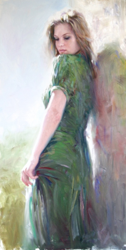 Dreaming In Green– SIGNED BY THE ARTIST – Non  Embellished – GICLEE ON CANVAS – LIMITED EDITION